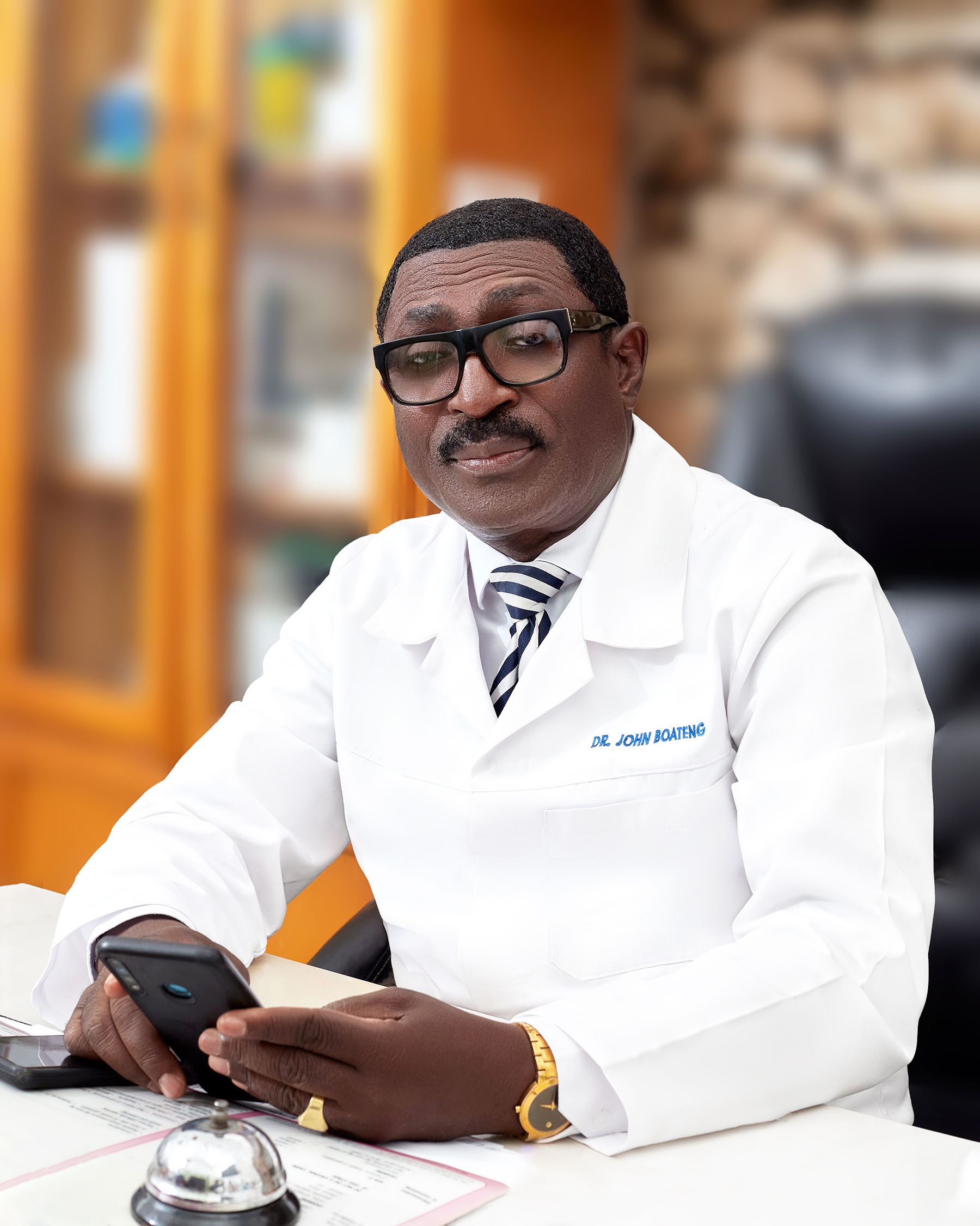 Professional nurse providing compassionate patient care at Atasemanso Hospital